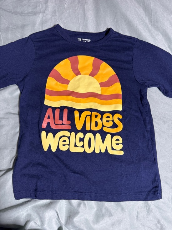 The Children's Place Other - The Children's Place Navy All Vibes Welcome Sunset Graphic Tee
